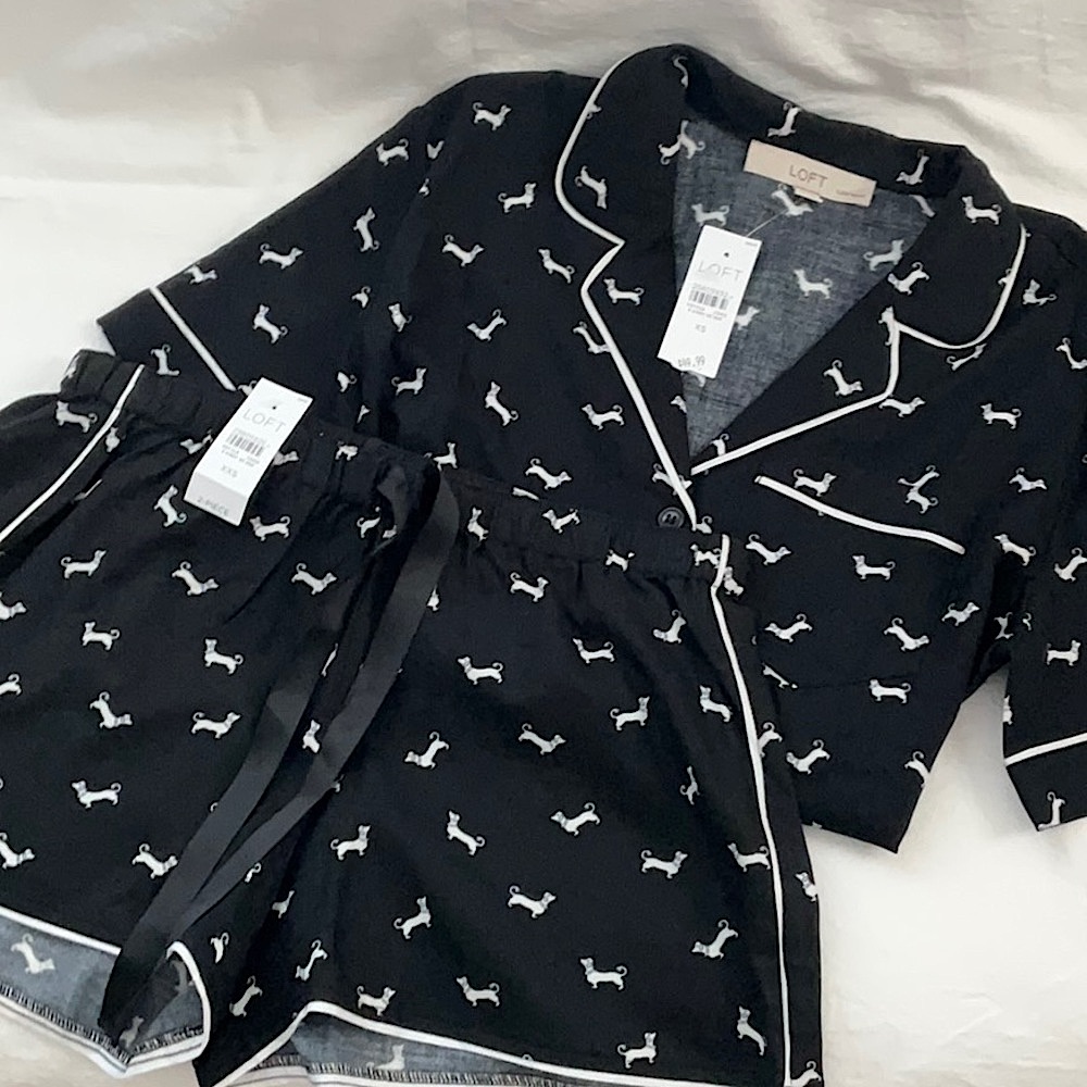 Nwt Loft Sleep Shirt And Boxers Size Xs/Xxs